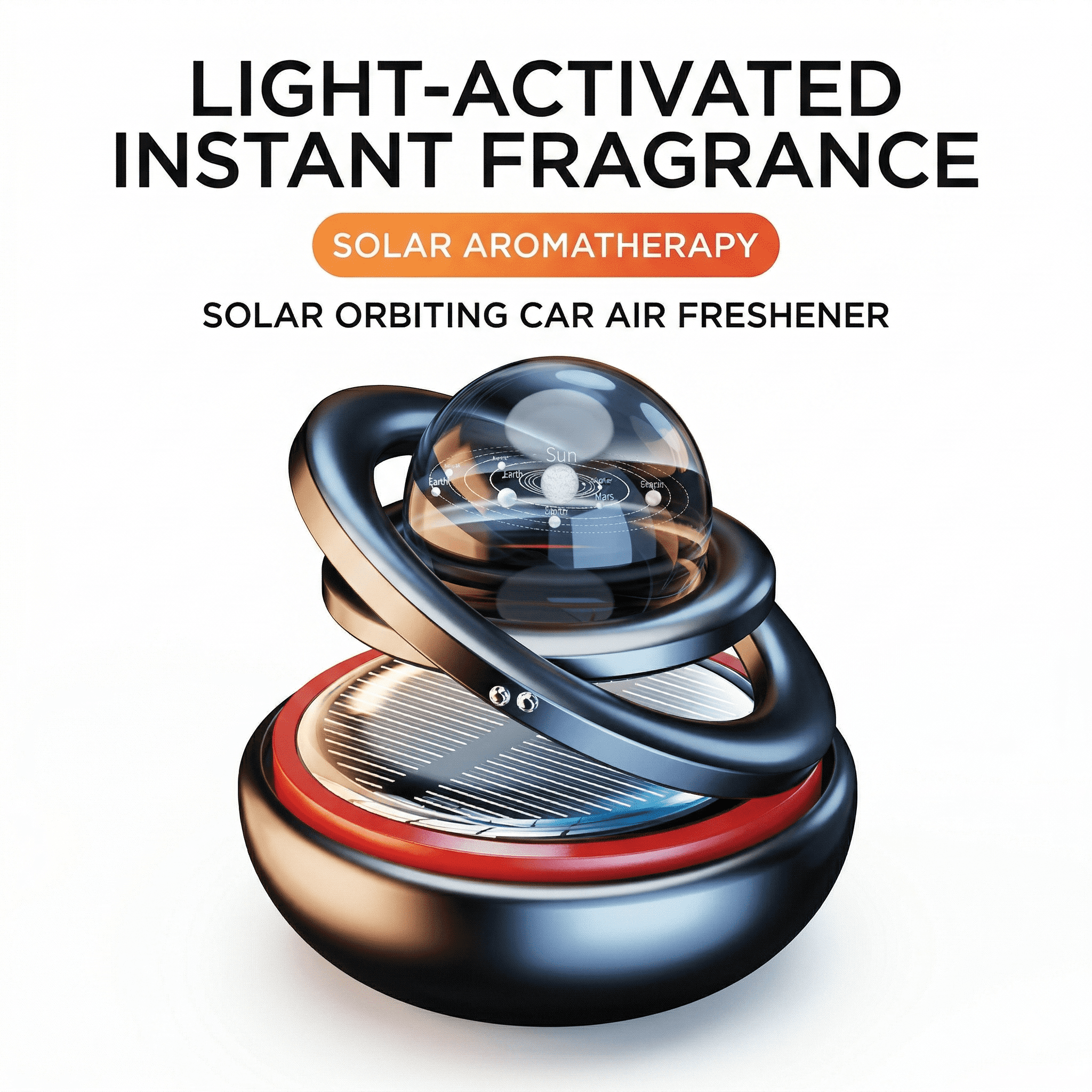 Solar 3D galaxy ball ornament